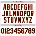 Custom White Pinstripe Authentic Orange Jersey Sleeveless Brown Baseball Custom White Pinstripe Authentic Orange Jersey Sleeveless Brown Baseball