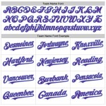 Purple Pinstripe Authentic Sleeveless White Custom Jersey Baseball Blue Light Purple Pinstripe Authentic Sleeveless White Custom Jersey Baseball Blue Light