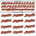 Authentic Orange Navy Baseball Sleeveless White Pinstripe Jersey Custom Authentic Orange Navy Baseball Sleeveless White Pinstripe Jersey Custom