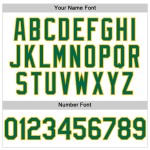 Custom Green Gold Baseball Authentic Pinstripe Sleeveless White Jersey Kelly