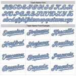 Steel Gray Blue Authentic Custom Baseball Light Jersey Sleeveless White Pinstripe Steel Gray Blue Authentic Custom Baseball Light Jersey Sleeveless White Pinstripe