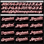 Black Jersey White Baseball Sleeveless Red Pinstripe Authentic Custom Black Jersey White Baseball Sleeveless Red Pinstripe Authentic Custom