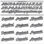 Baseball Black-Gray Authentic Jersey White Custom Sleeveless Pinstripe Teal Baseball Black-Gray Authentic Jersey White Custom Sleeveless Pinstripe Teal