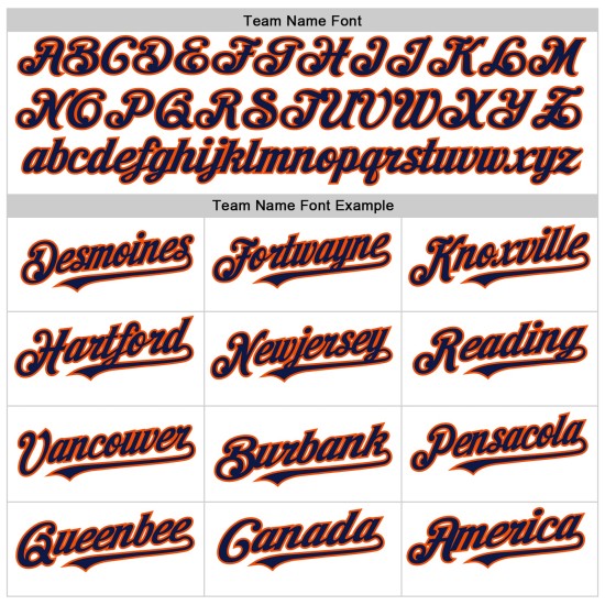 Authentic Jersey Sleeveless Navy Custom White Orange Pinstripe Baseball Authentic Jersey Sleeveless Navy Custom White Orange Pinstripe Baseball