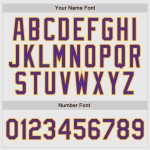 Purple-Gold White Raglan Purple Authentic Jersey Baseball Sleeves Custom Pinstripe Purple-Gold White Raglan Purple Authentic Jersey Baseball Sleeves Custom Pinstripe