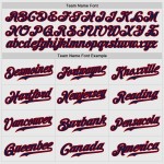 Navy-Red Authentic Custom Baseball Sleeves Red Jersey White Pinstripe Raglan Navy-Red Authentic Custom Baseball Sleeves Red Jersey White Pinstripe Raglan