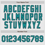 Jersey Raglan Sleeves Baseball Pinstripe Black Authentic White Teal-Black Custom Jersey Raglan Sleeves Baseball Pinstripe Black Authentic White Teal-Black Custom