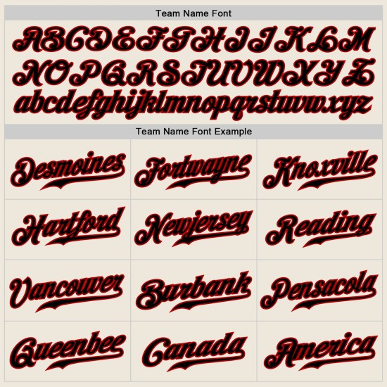 Custom Black-Red Black Pinstripe Sleeves Raglan Cream Authentic Jersey Baseball Custom Black-Red Black Pinstripe Sleeves Raglan Cream Authentic Jersey Baseball